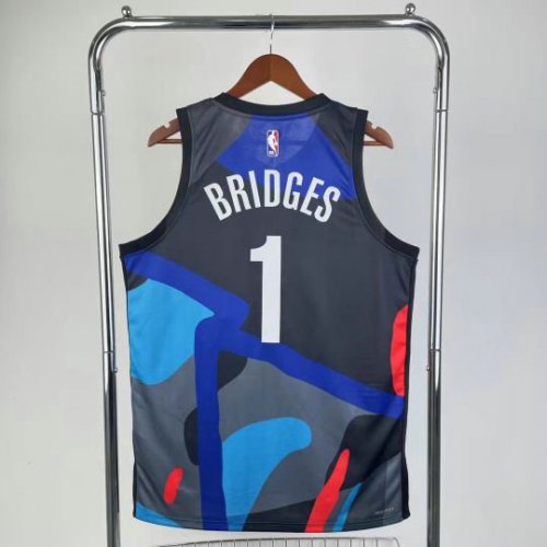 Maillot de Basket #1 Bridges Brooklyn Nets 2023-24 City Edition Swingman